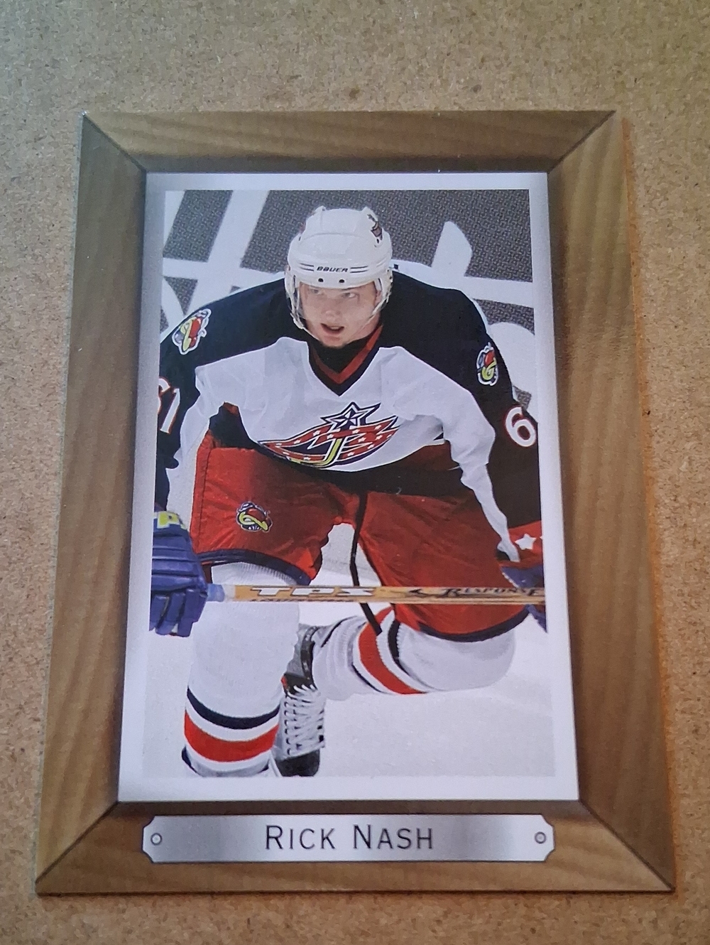 Rick Nash Columbus Blue Jackets/Rangers Hockey Cards - Navy & Red Jersey